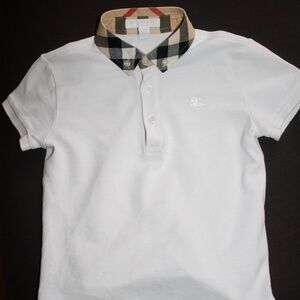 BURBERRY CHILDREN PIQUE POLO SHIRT SIZE 4Y